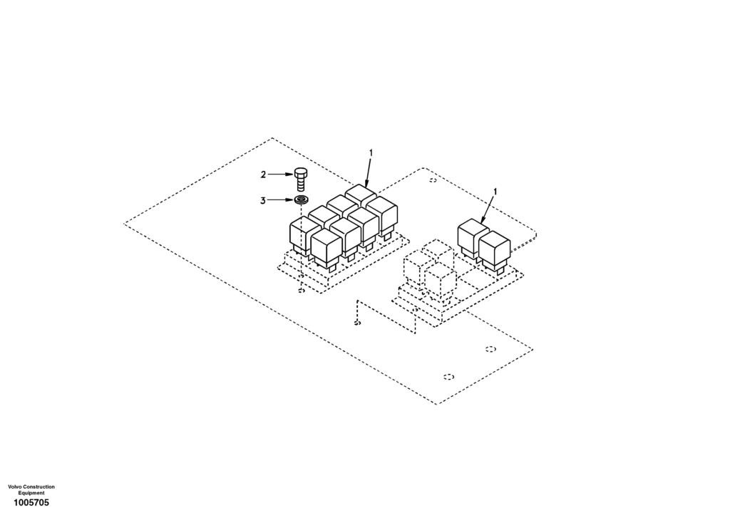 Electrical relay DD00A001 EC210