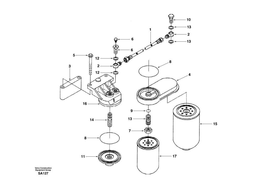 Fuel filter DD04B001 EC210