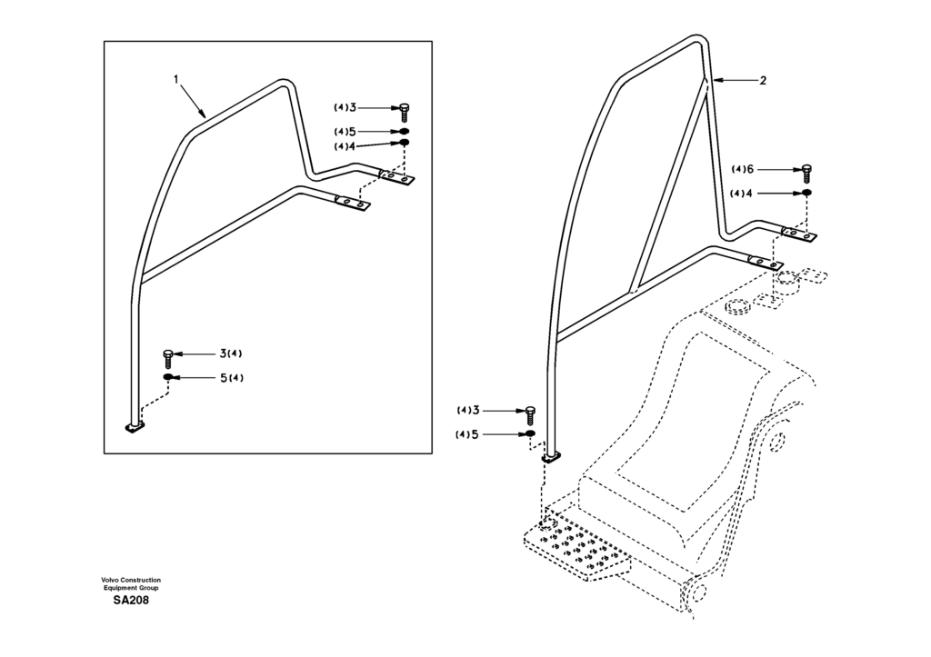 Handrail DD10E001 EC210