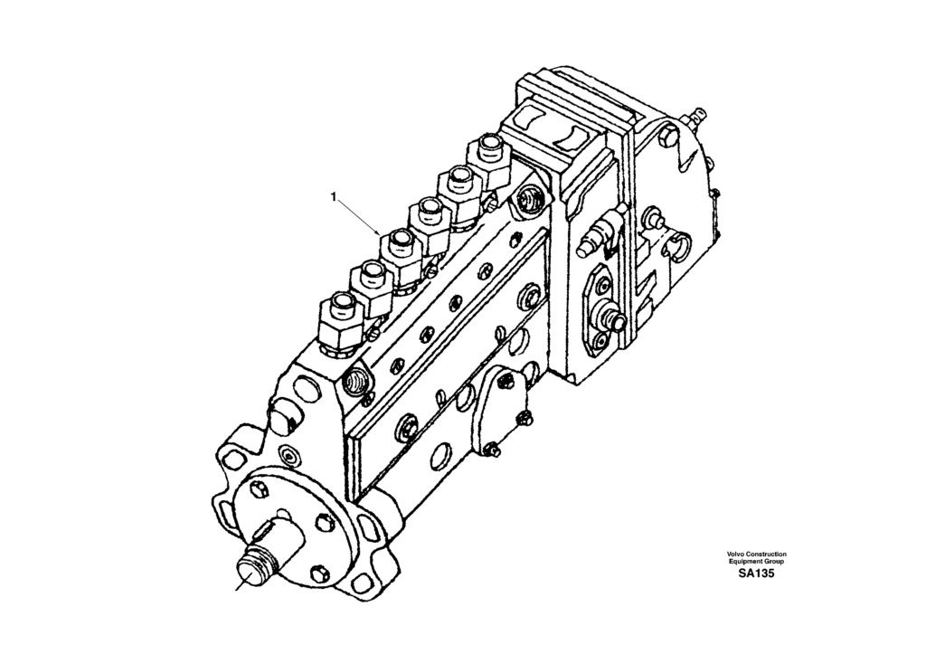 Injection pump DD04B001 EC210