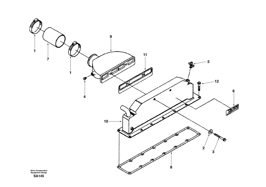 Inlet system pre-cleaner DD04F001 EC210