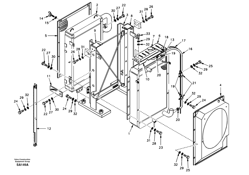 Radiator DD04H001 EC210