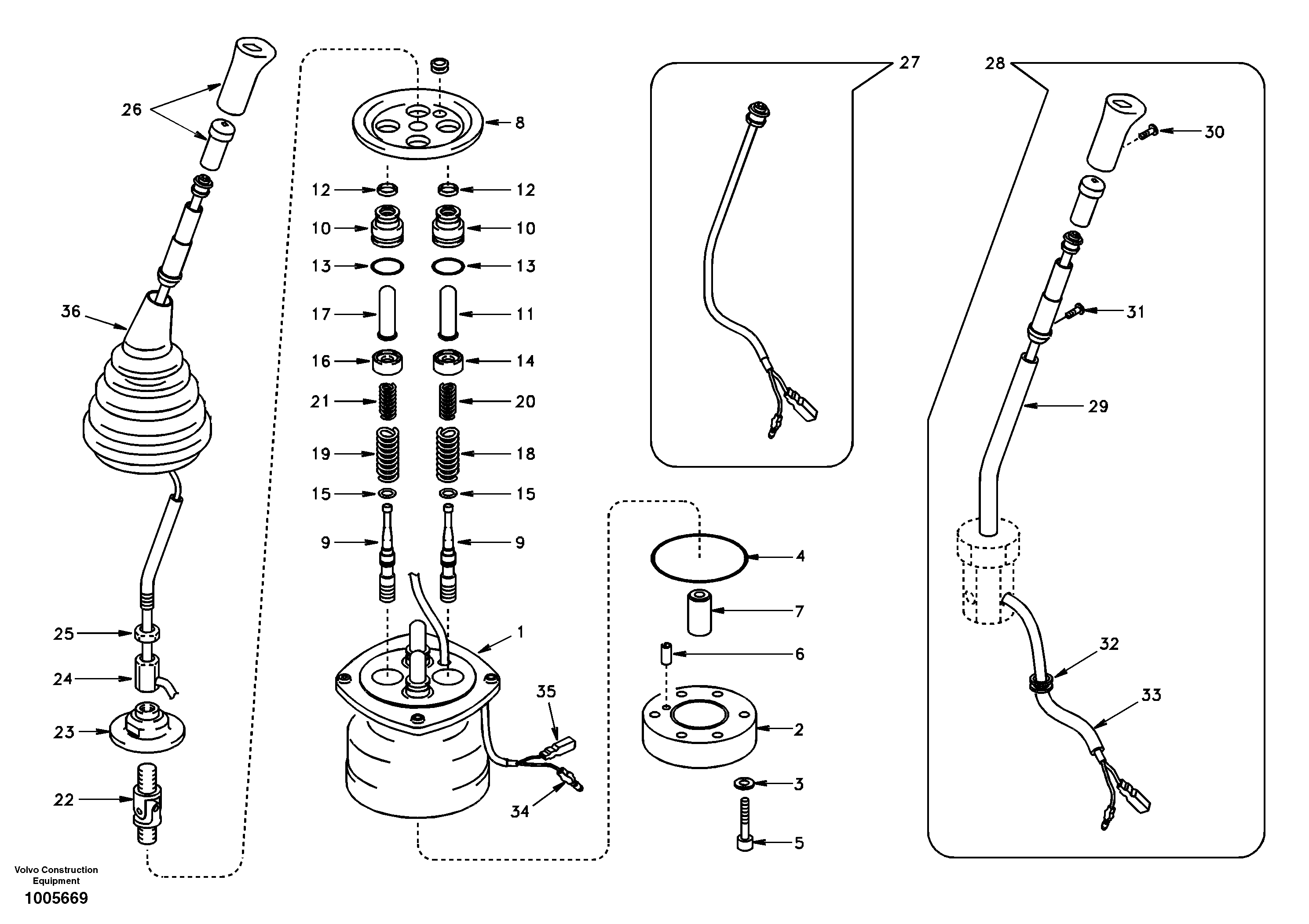 Remote control valve DD08C001 EC210