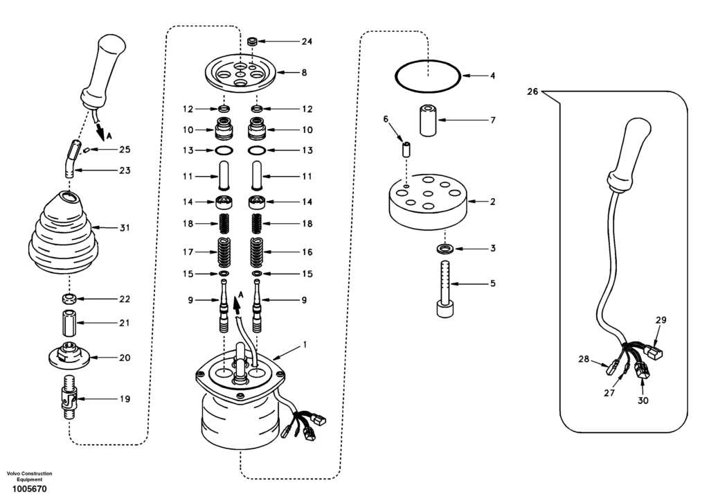 Remote control valve DD08C002 EC210