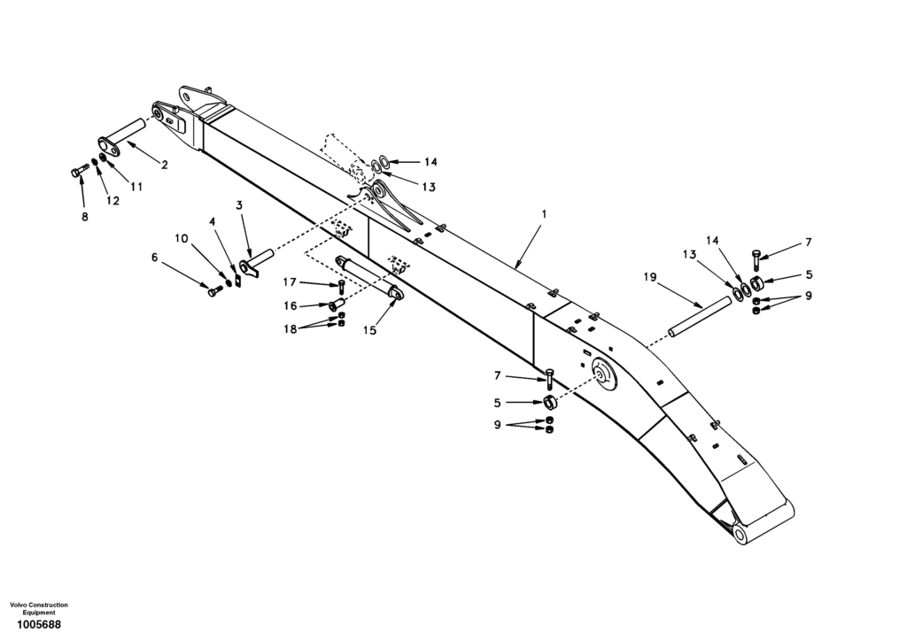 Super long DD17C001 EC210