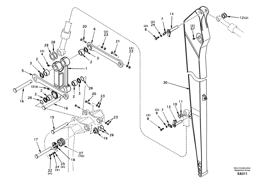 Super long DD17C002 EC210