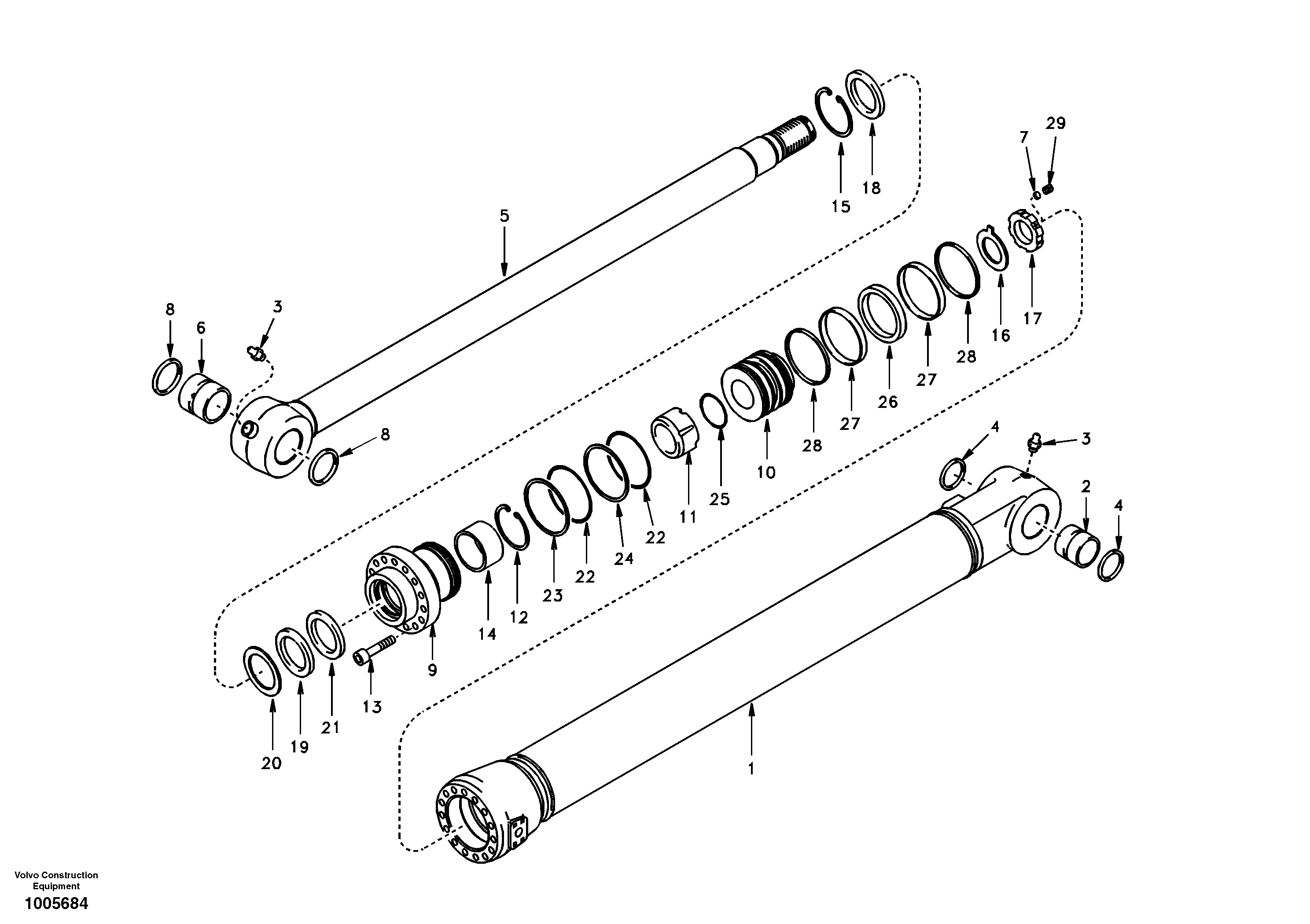 Super long boom DD17G005 EC210