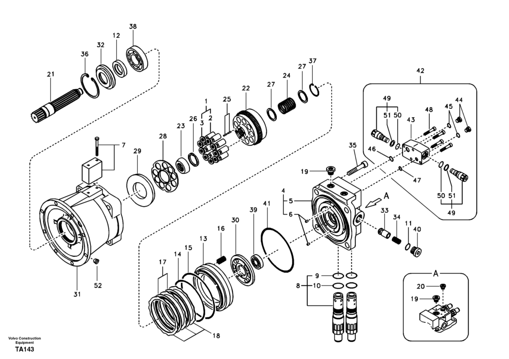 Swing motor EC210