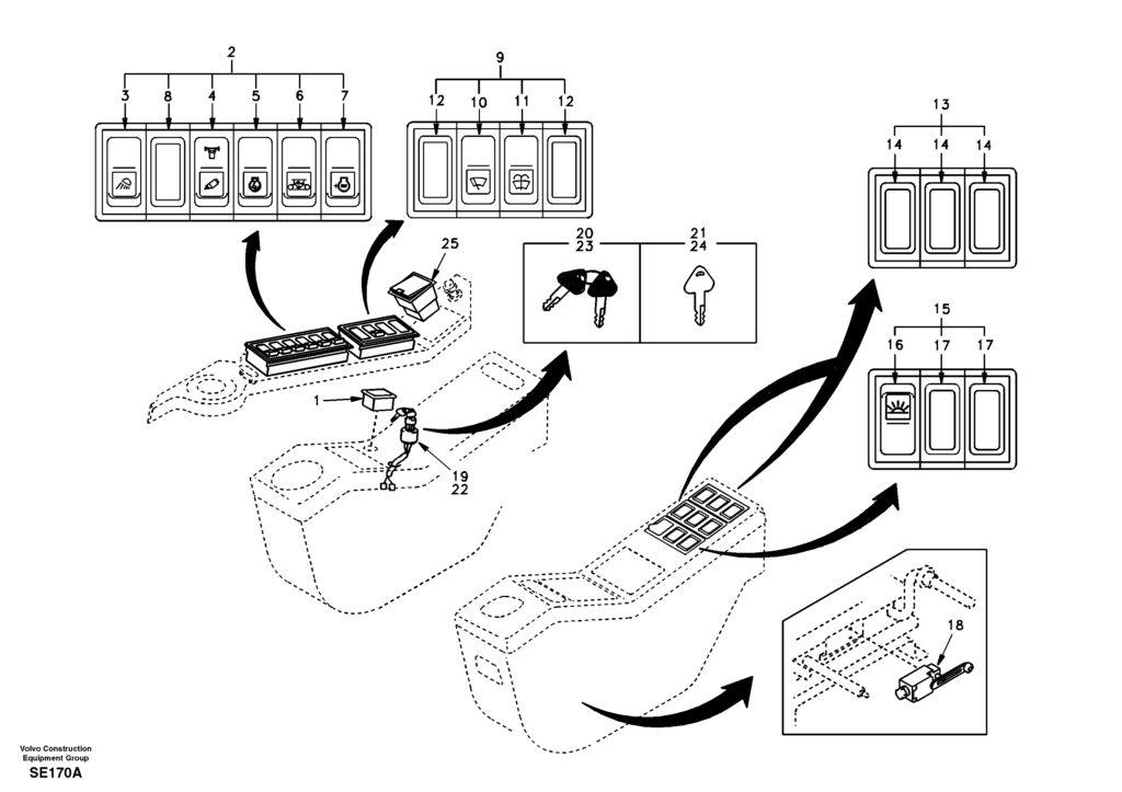 Switch DD00A001 EC210