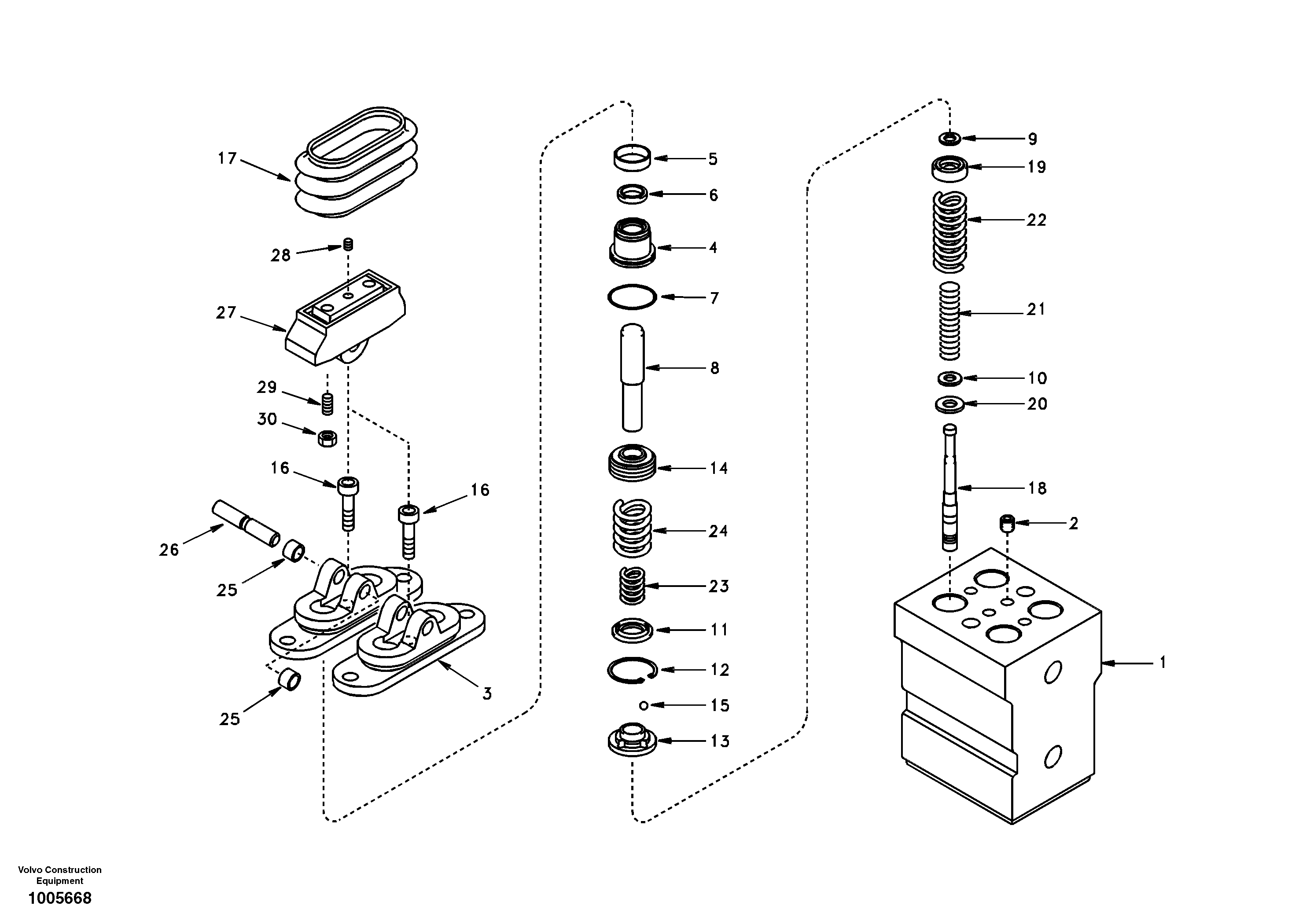 Travel motor EC210