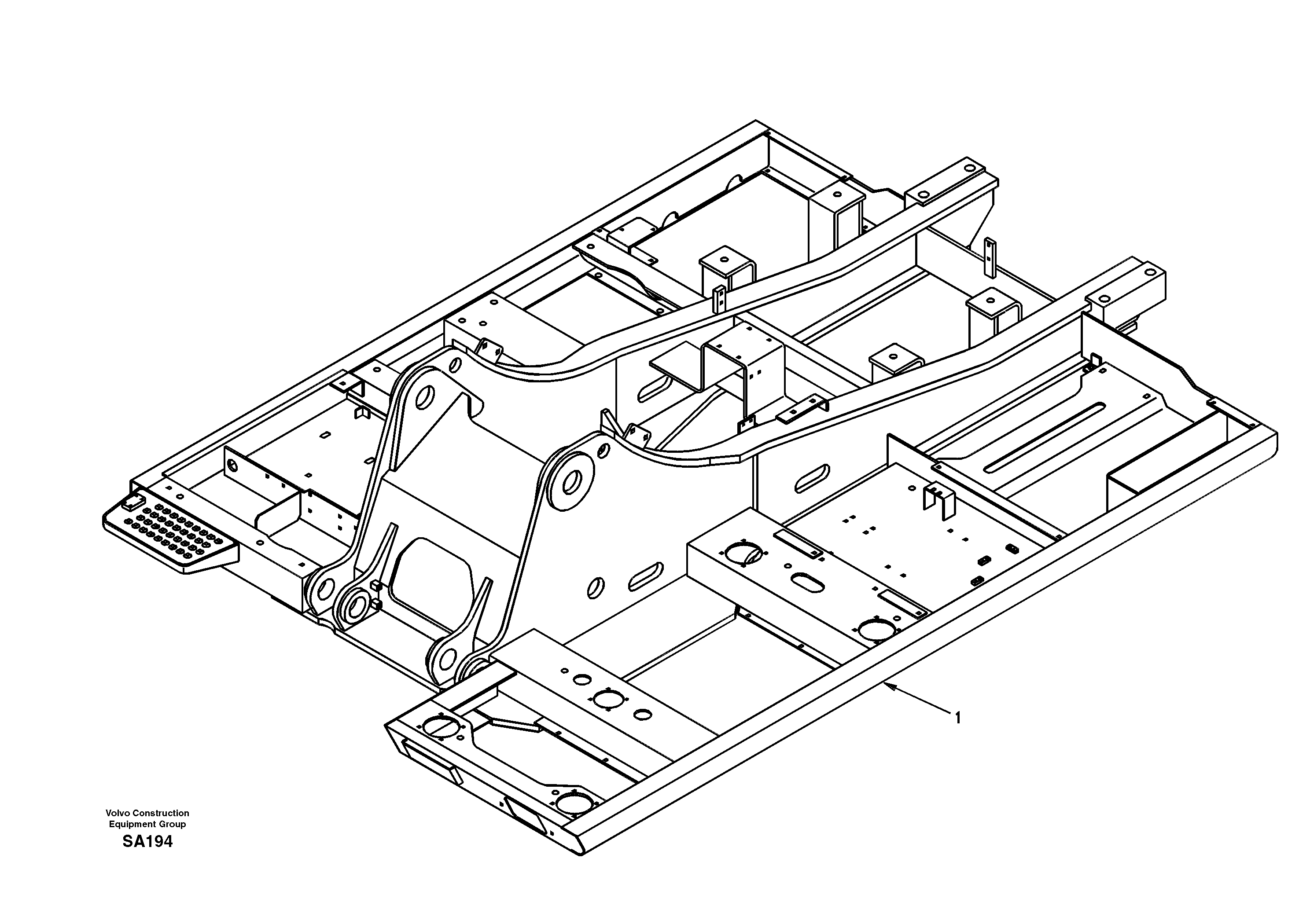 Upper frame EC210