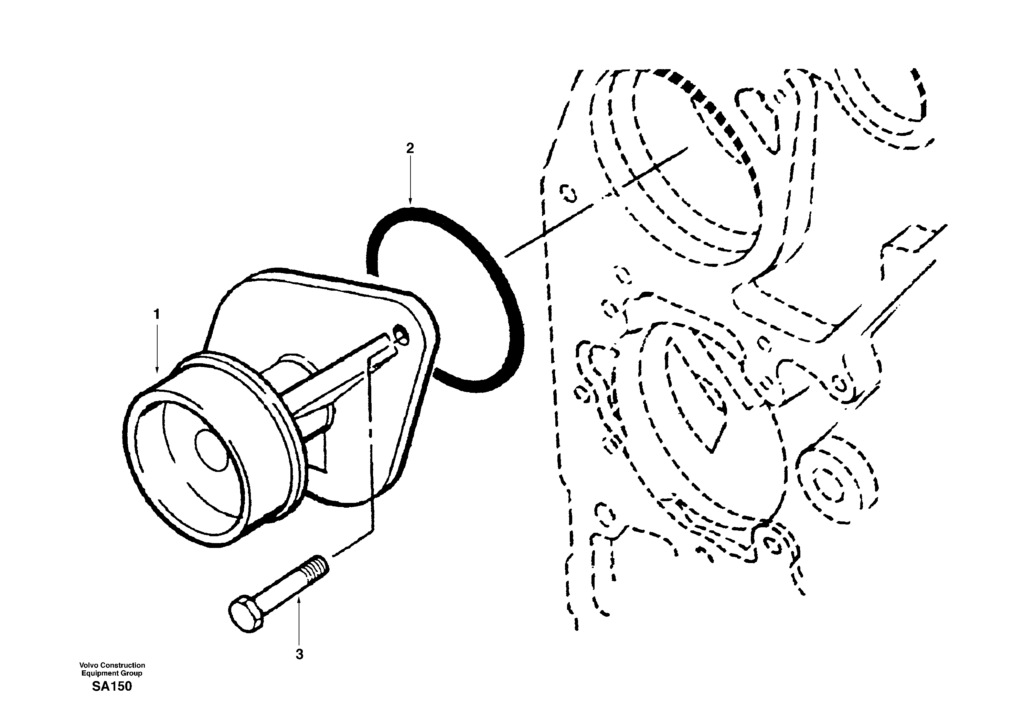 Water pump DD04B001 EC210