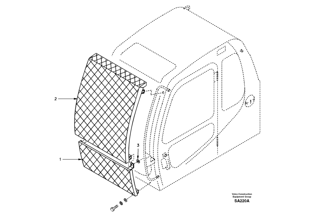 Windshield protection DD11E001 EC210