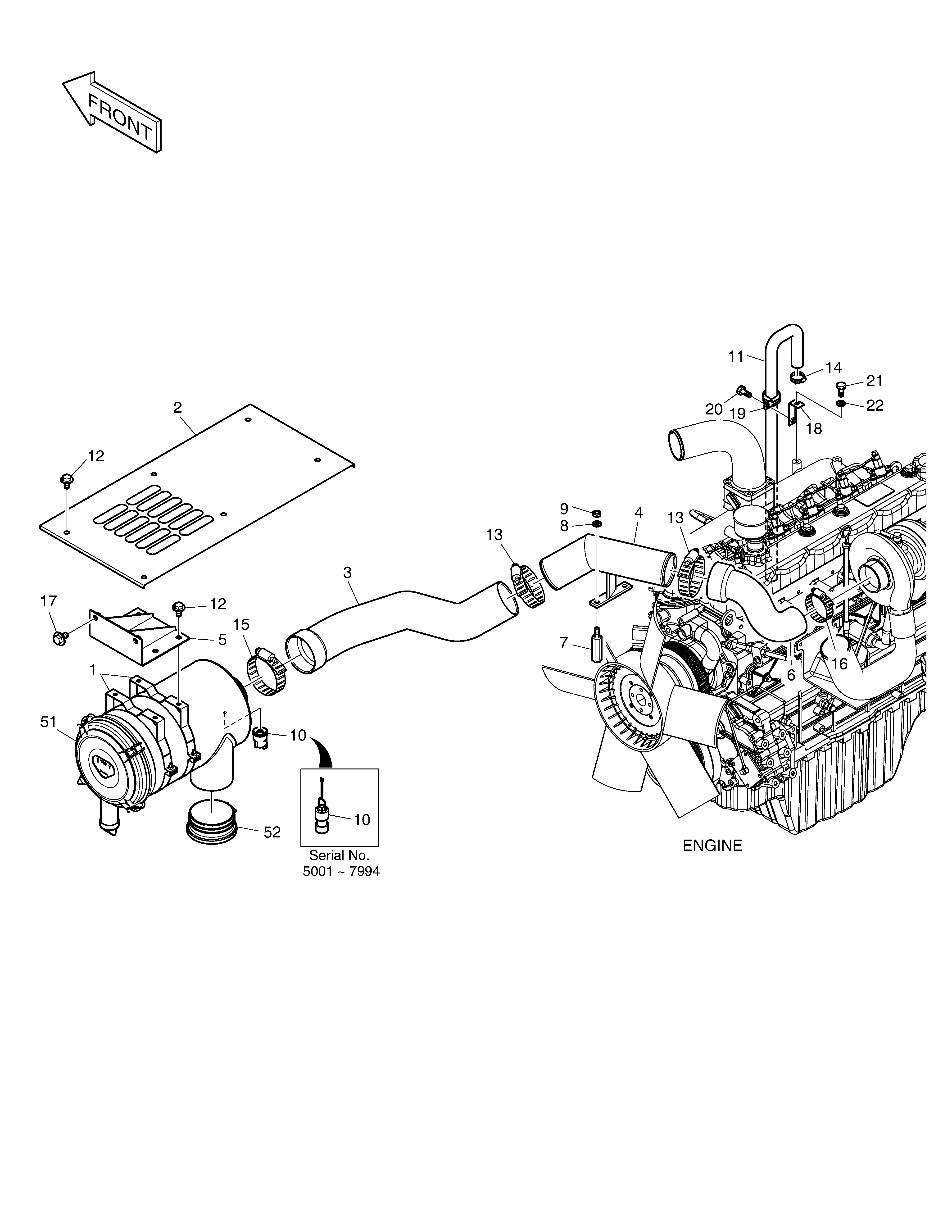 Air Cleaner Ass'y Doosan DX140W