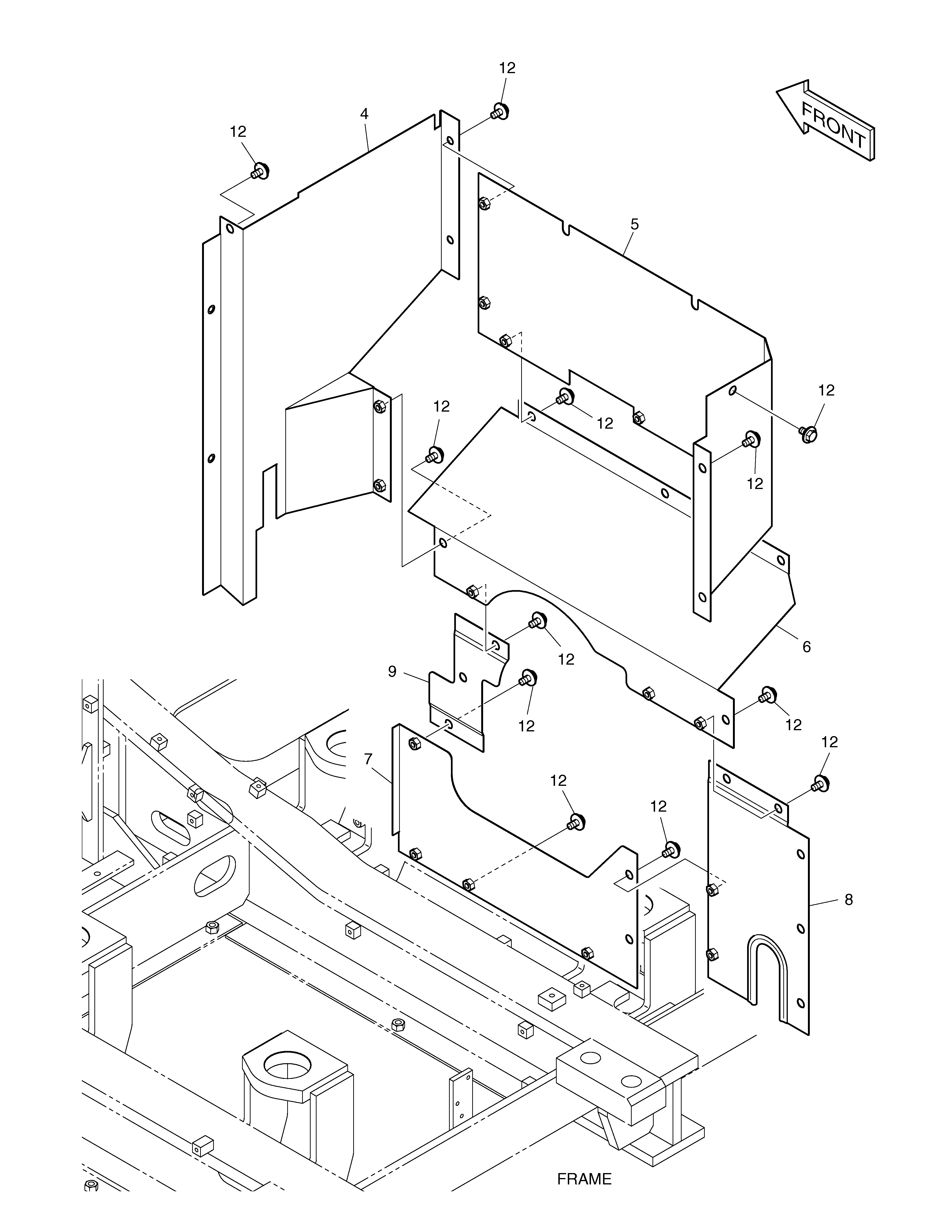 Baffle Ass'y Doosan DX140W