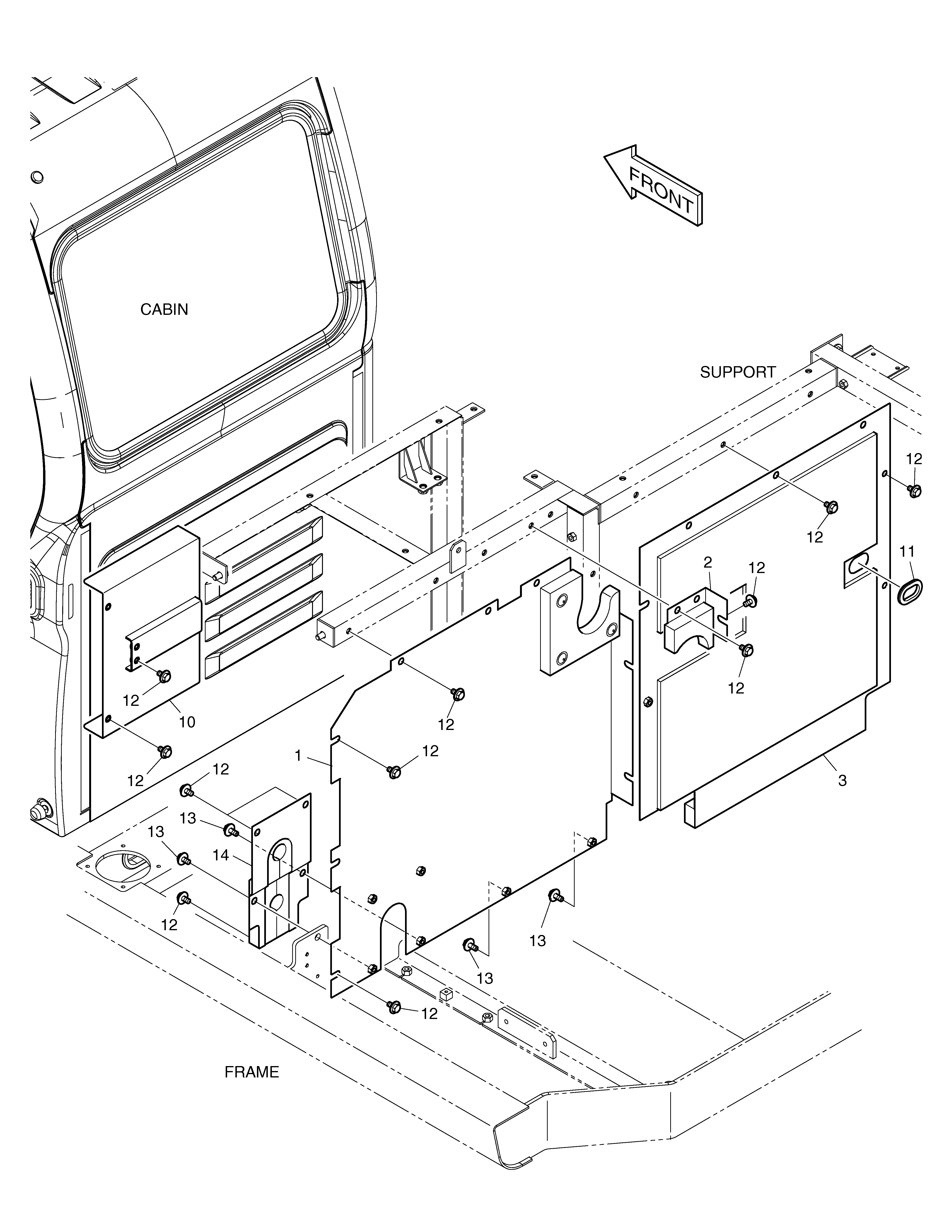 Baffle Ass'y Doosan DX140W