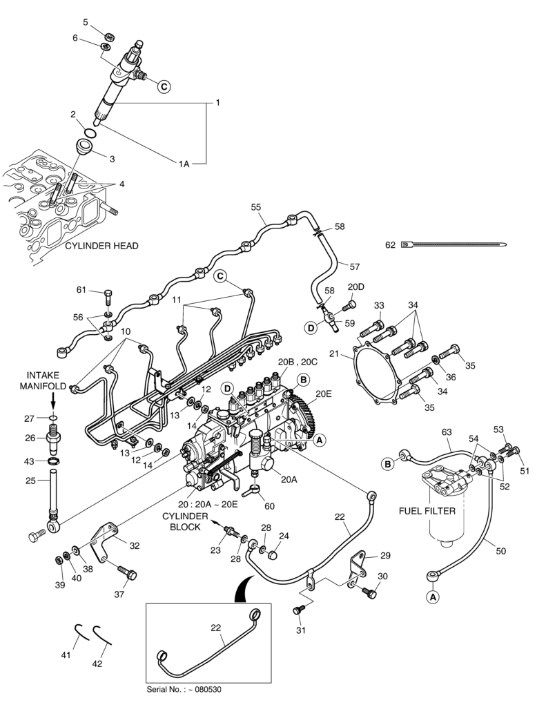 Fuel System Doosan DX140W