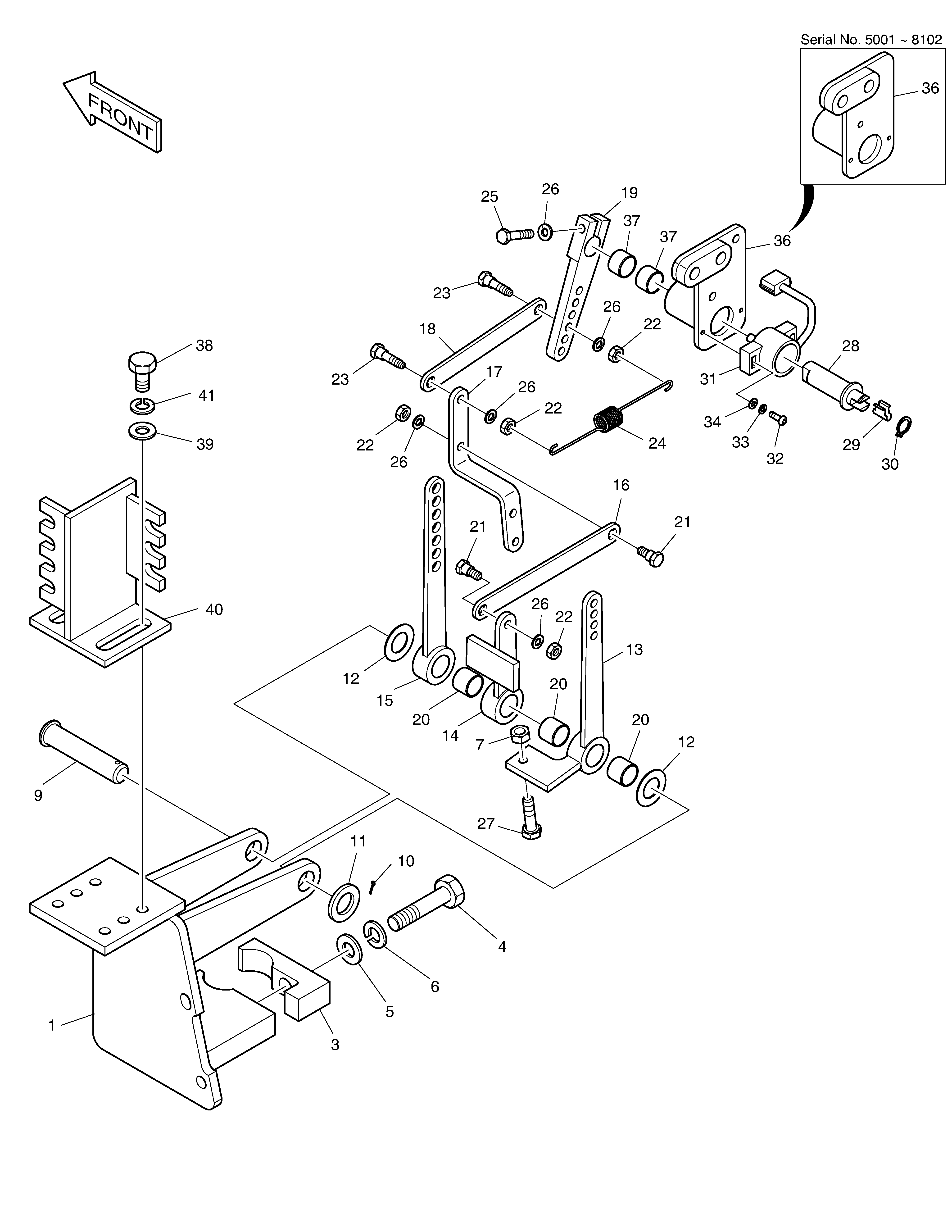 Lever Ass'y Doosan DX140W